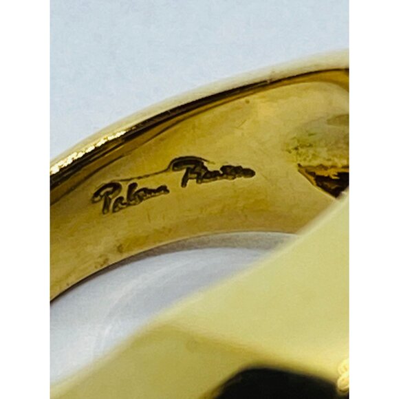 Tiffany & Co Paloma Picasso 18K Two Tone Gold Zoisite Tanzanite Octagonal GIA - Picture 5 of 8